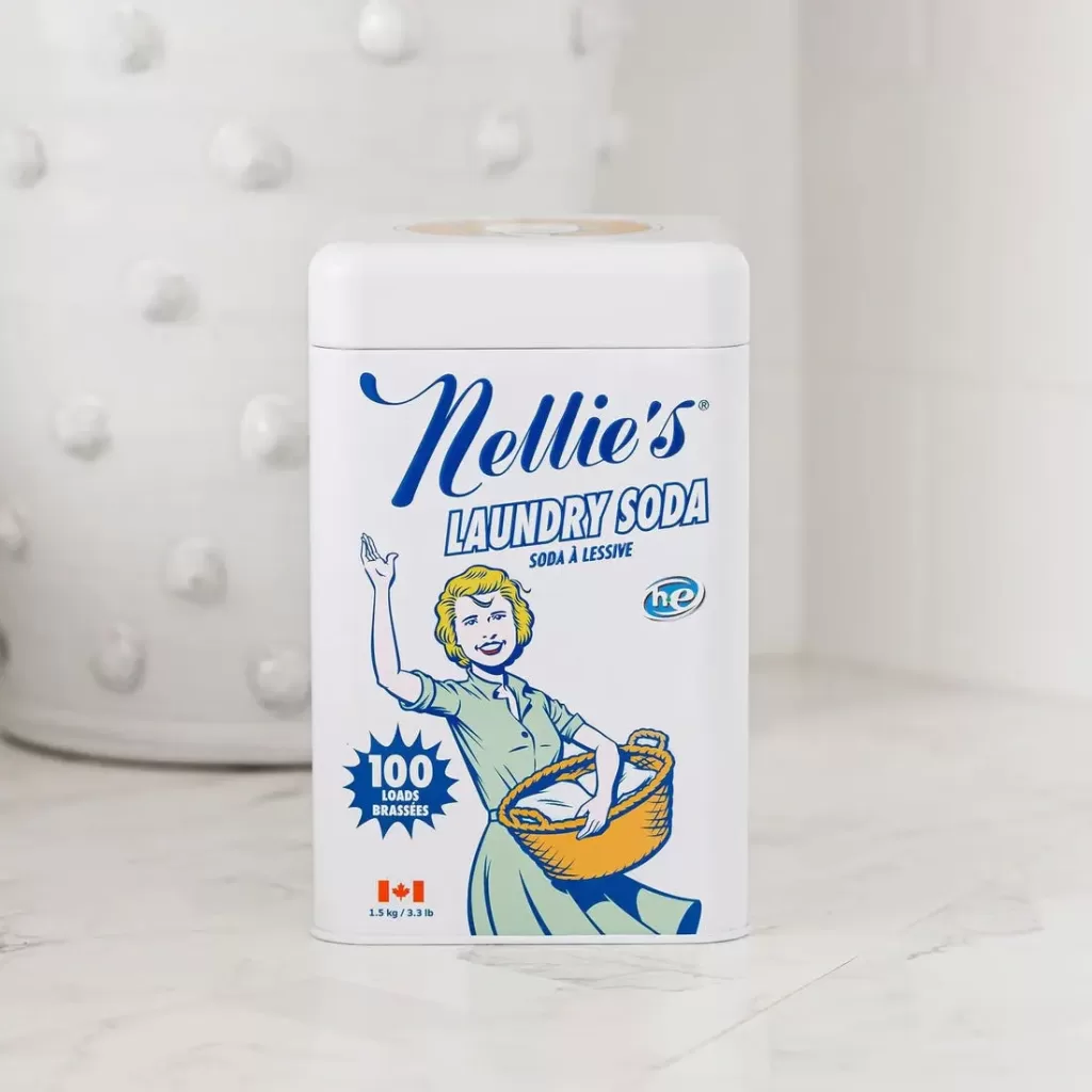 a tin can of neillies non-toxic laundry detergent 